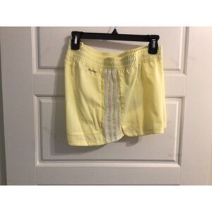adidas women's pacer 3-stripes woven shorts‎ XL yellow